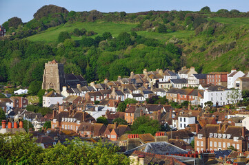 Fototapeta na wymiar Hastings historic Old Town, on the South Coast of England