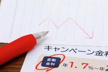 変動金利　ローンの広告