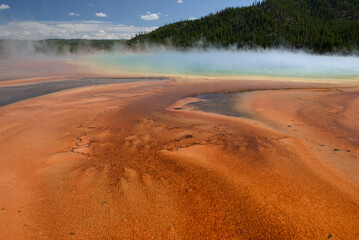 Grand Prismatic Spring at Yellowstone National Park, Wyoming