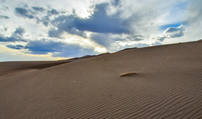 Desert landscape, Great Sand Dunes National Park, Colorado, US