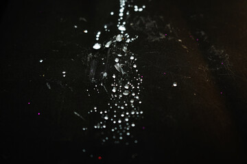 water splash on black