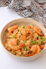 Nasi Goreng Udang or fried rice with prawns

