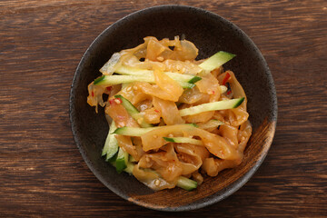 中華クラゲときゅうりの和え物