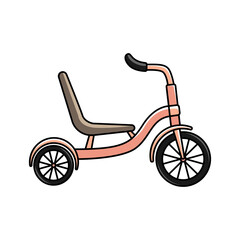 Fototapeta premium Vector illustration of tricycles. Cycling. Active lifestyle.