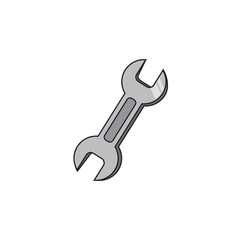 wrench design in simple style on isolated white background. design wrench for your website design logo, app, UI. Vector illustration, EPS10