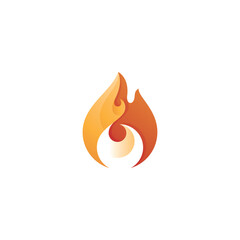 Abstract Tribal Fire Logo