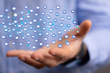 data network 3d digital info