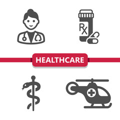 Healthcare, Health Care, Medical, Medicine Icons