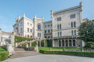 Fototapeta premium Italy, Trieste, Miramare Castle