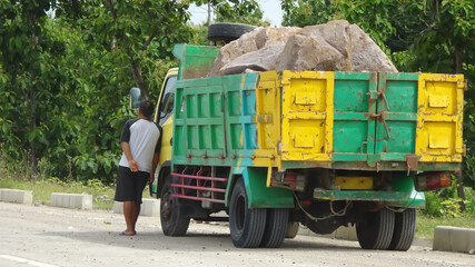 Obraz premium truck with trailer