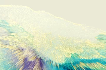 Deurstickers 3D digital Illustration. Color blot splash. Abstract horizontal background. © Liliia