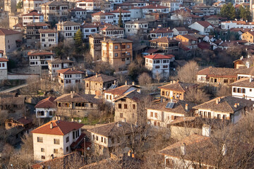 Fototapeta na wymiar Safranbolu streets and houses. UNESCO protected houses