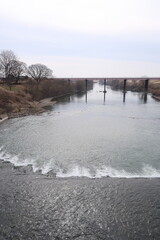 関宿水門からの流れ