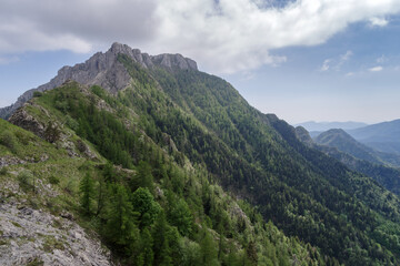 Ligurian Alps mountains, Toraggio mount, northwestern Italy