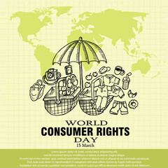 World Consumer Rights Day, poster and banner
