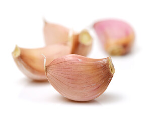 garlic isolated on white background