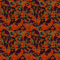 Fototapeta na wymiar Vector seamless artwork with chaotic patterns 