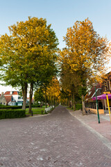 Obraz premium Straat in Schiermonnikoog, Street at Schiermonnikoog