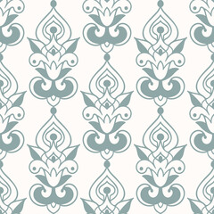 Seamless pattern of decorative tiles in retro style
