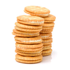 stack of cookies isolated