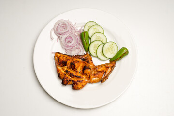 BBQ Tikka with a vegetable salad