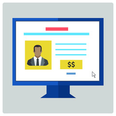 Vector illustration for Payroll Application EPS10.