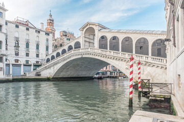 Fototapeta na wymiar Italy, Venice. Rialto Bridge