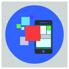 Vector illustration for Phone Application EPS10