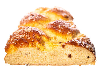 Typical traditional Austria:  half cutted fresh Oster / Allerheiligen Striezel with raising...