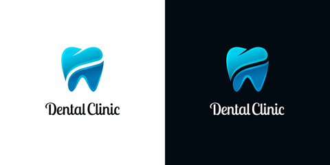Glossy Colored Cut Logos for Dental