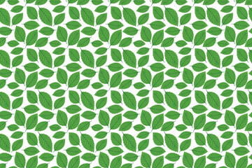 Seamless pattern with leaf vector Illustration, simple batik motif