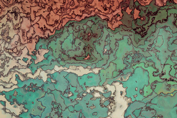 Mehrfarbige, mamorierte Struktur als Hintergrund oder Textur