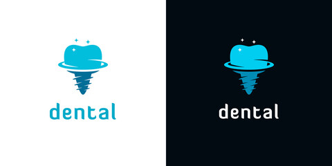 Dental Implant Logos with Orbit Shapes