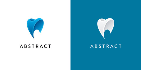 Abstract 3D Logo Design for Dental