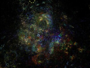 Imaginatory fractal background Image