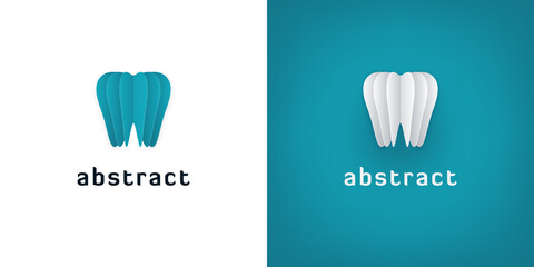 3D Paper Art Logos for Dental
