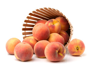 peaches in a basket