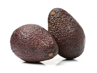 Avocado on a white background