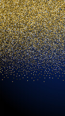 Gold triangles glitter luxury sparkling confetti.