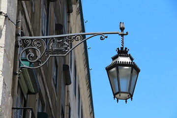Streetlight in Lisbon Portugal
