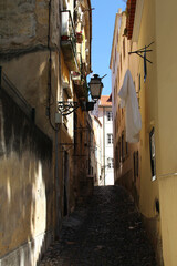 Small alley in Lisbon, Portugal