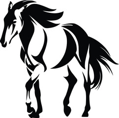 Beautiful horse illustration, horse vector