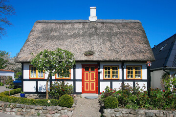 Fototapeta na wymiar The village Nordby at Samsoe Island, Denmark, Europe