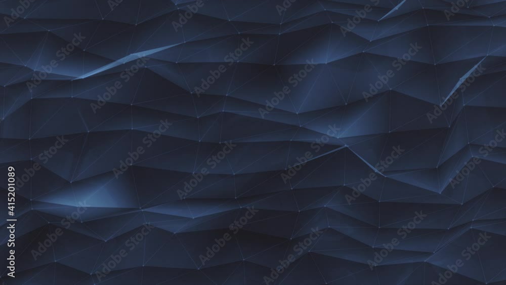 Poster abstract fractal low polygons textured background loop/ 4k animation of an abstract low polygons bac