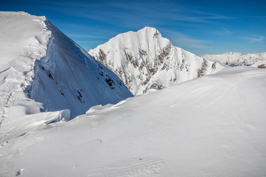 south face of the peak of pouzenc - face sud du pic du pouzenc