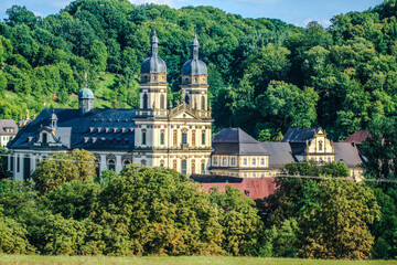 Fototapeta na wymiar The monastery Schöntal in Hohenlohe, Germany, Europe
