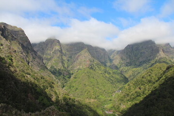 Fototapeta na wymiar Mountain range Madeira Portugal