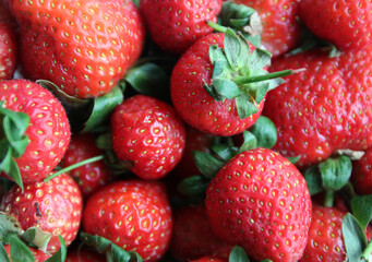 Fresh red tasty strawberry