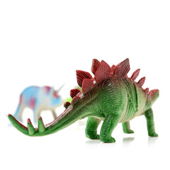 dinosaur toy isolated on white