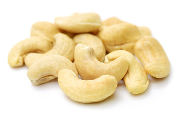 cashew nuts isolated on white